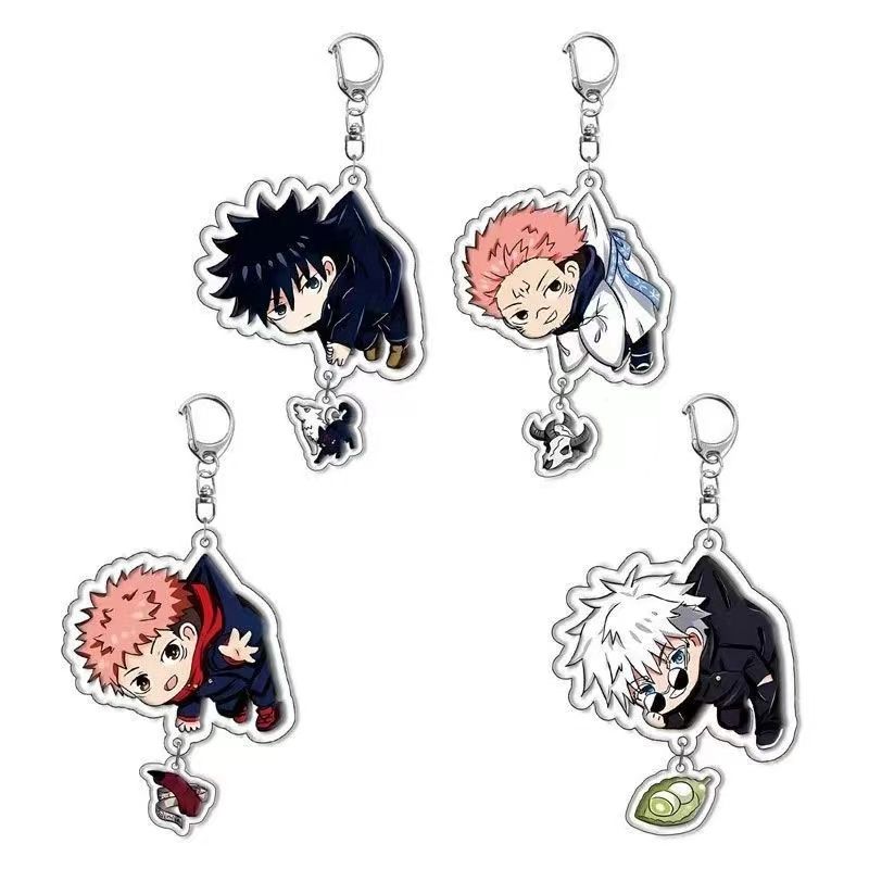 Anime Jujutsu Kaisen Merchandise - Акриловый брелок-подвеска для книг с фан-артом