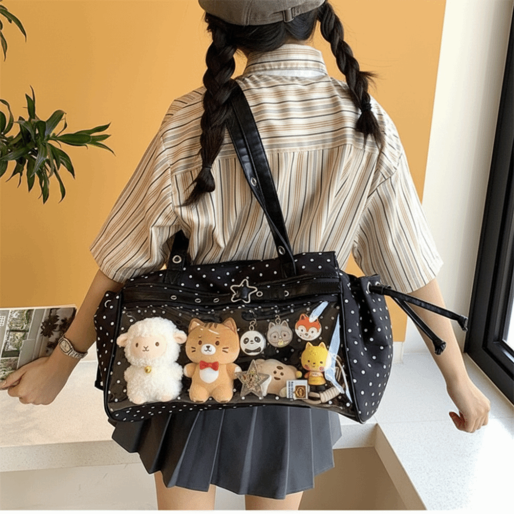 Сумка-тоут Harajuku Polka Dot  – обзор и цена Anime Merchandise For Men