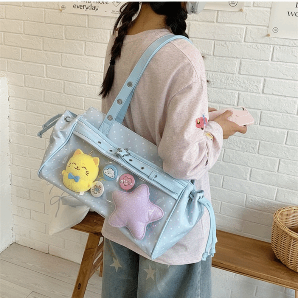 Сумка-тоут Harajuku Polka Dot  – обзор и цена Anime Merchandise For Men